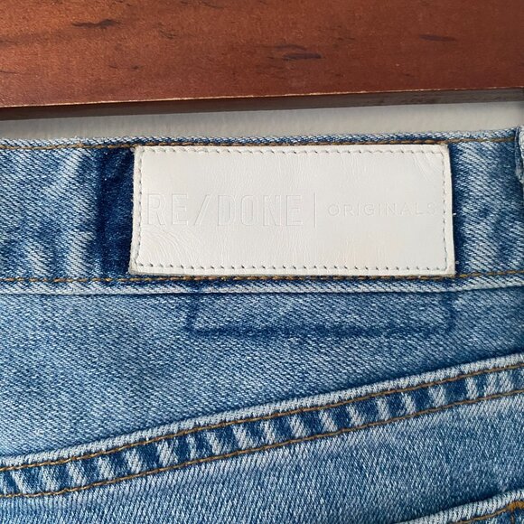 Re/Done Originals Straight Skinny Jeans Light Wash - Picture 15 of 16